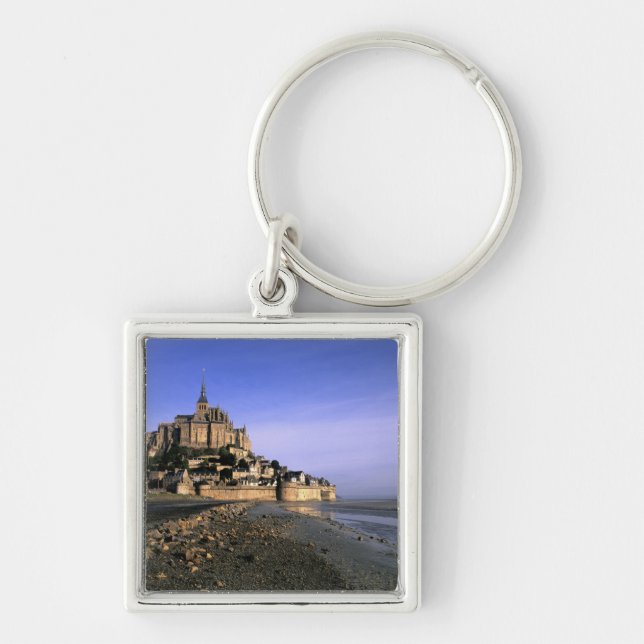Chaveiro Famosa Fortaleza da Ilha de Le Mont St. Michel em (Frente)