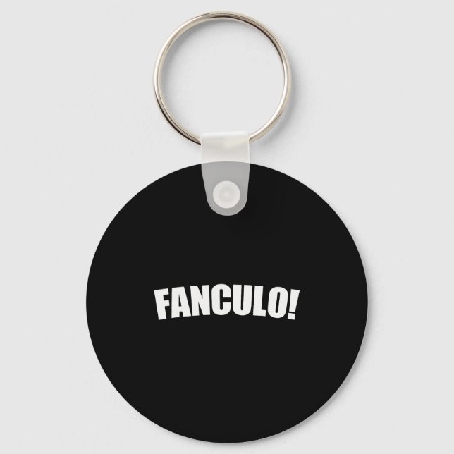Chaveiro Fanculo Italian Term For Off, Funny Sarcastic Gift (Frente)