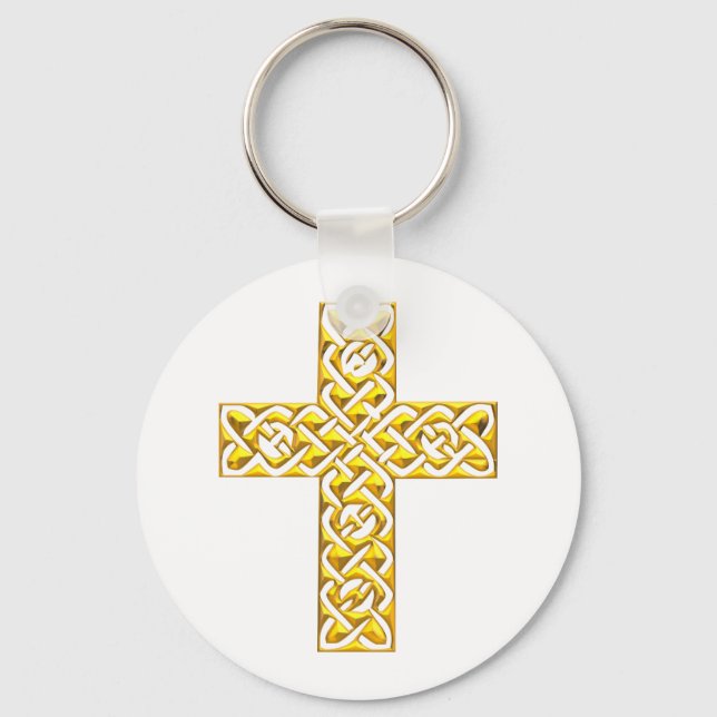 Chaveiro Fancy Golden Cross (Frente)