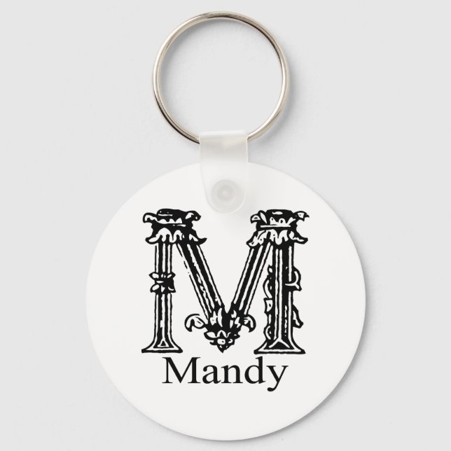 Chaveiro Fancy Monogram: Mandy (Frente)