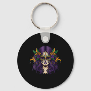 Chaveiro Fantasia de Carnaval para Mulheres Mardi Gras Suga
