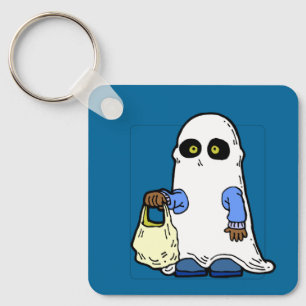 Chaveiro Fantasia de Fantasma em Lençol para Golas ou Trave