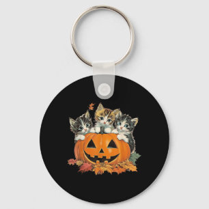 Chaveiro Fantasia de Gato Assustador Vintage Halloween Gati