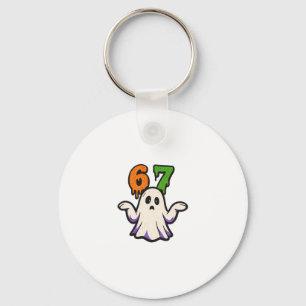 Chaveiro Fantasia de Halloween Scp 67 Fantasma Fofo Meme Si