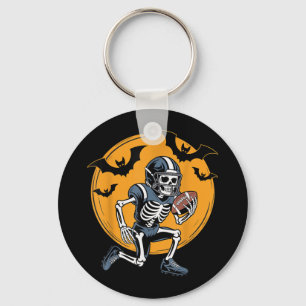 Chaveiro Fantasia desportiva de Halloween Skeleton de futeb