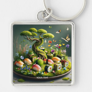 Chaveiro Fantasia Paisagem Japonesa Sushi Fofo