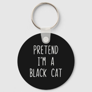Chaveiro Fantasias de Gato Preto para Mulheres, Halloween P