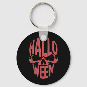 Chaveiro Fantasias de Halloween Crânio Tipografia Gráfico S