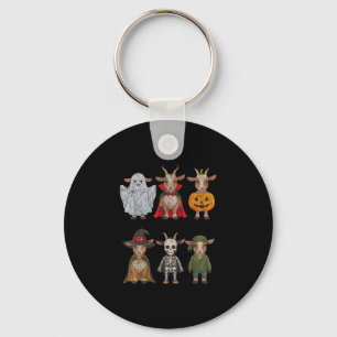 Chaveiro Fantasias de Halloween de cabra engraçadas animais