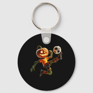Chaveiro Fantasias de Halloween de Futebol de Abóbora para
