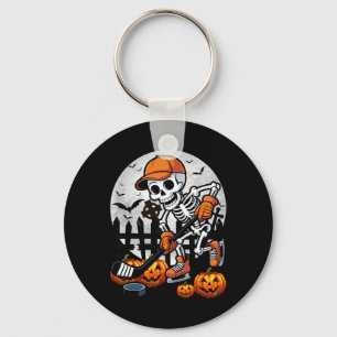 Chaveiro Fantasias de Halloween de Hóquei no Gelo Esqueleto