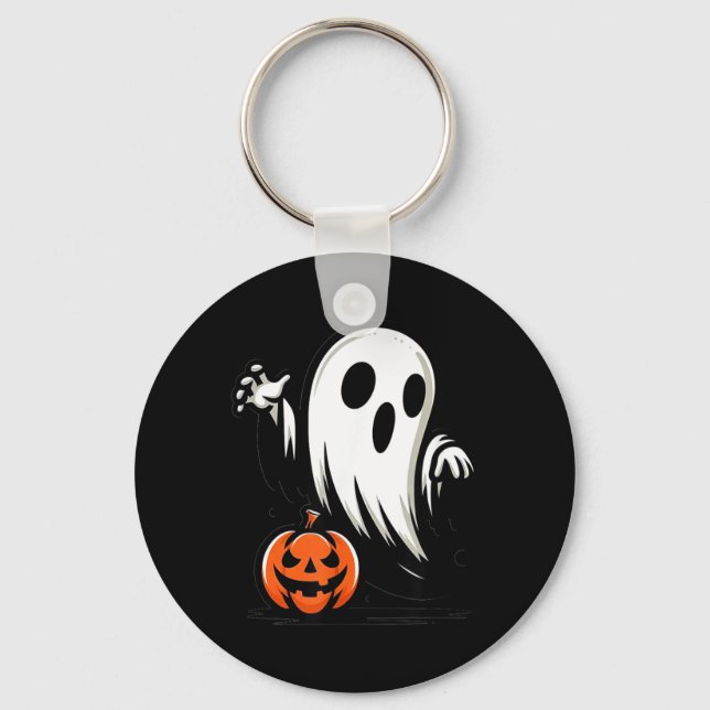 Chaveiro Fantasias de Halloween Fantasma Assustador (Frente)