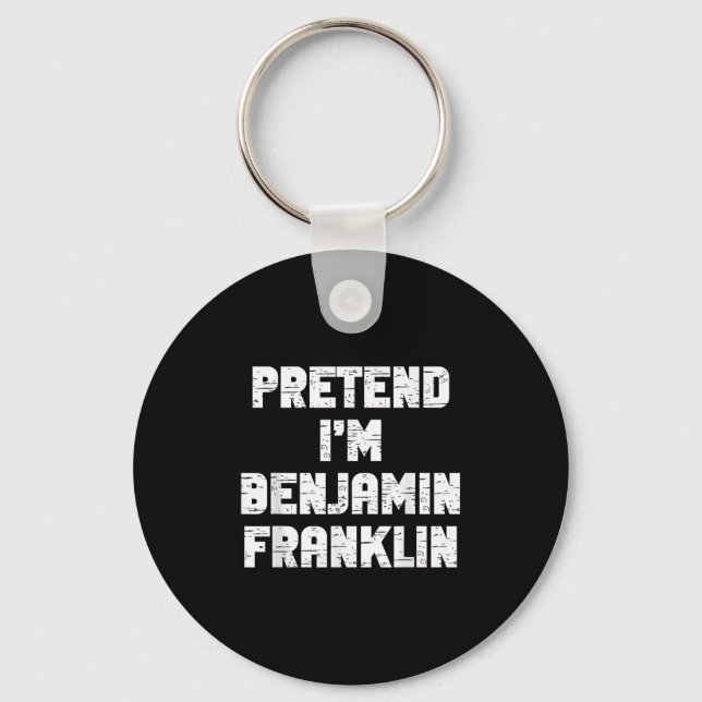 Chaveiro Fantasias de Halloween Fingindo Ser Benjamin Frank (Frente)
