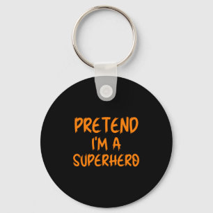 Chaveiro Fantasias de Halloween Sou Super-herói Preguiçoso
