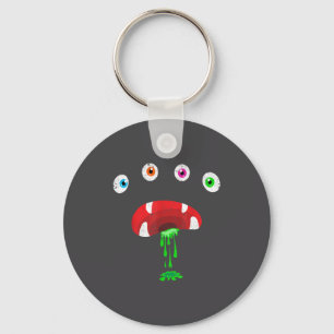 Chaveiro Fantasias de Monstros de Halloween Rosto Fofo Mons
