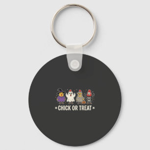Chaveiro Fantasias engraçadas de frango Chick or Treat para