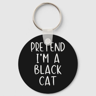 Chaveiro Fantasie Um Traje De Gato Preto Halloween Simples