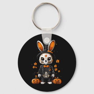 Chaveiro Fantasioso Coelho Esqueleto Fantasia de Halloween