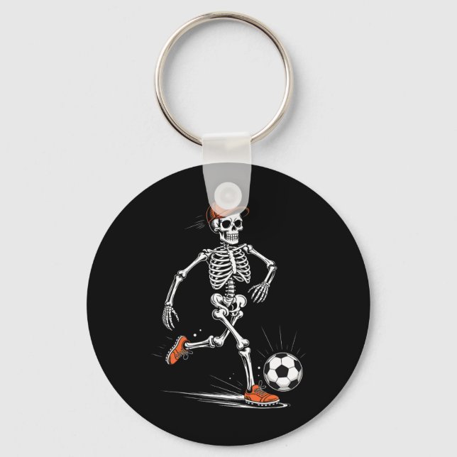 Chaveiro Fantasioso Esqueleto Futebol Homens Meninos Crianç (Frente)