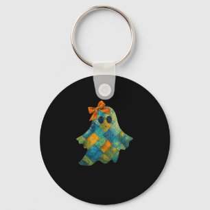 Chaveiro Fantasma Com Design de Halloween De Arco Laranja