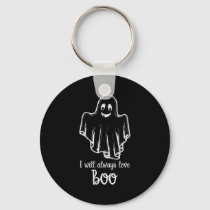 Chaveiro Fantasma de Halloween Eu Sempre Amarei Boo