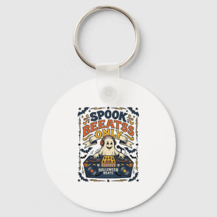 Chaveiro Fantasma DJ Spooky Beats Gravação Vintage Hallowee