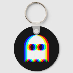 Chaveiro Fantasma Engraçado Vaporwave Trippy Techno Rave de