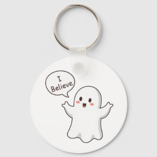 Chaveiro Fantasma Fofo Eu Acredito Cartoon