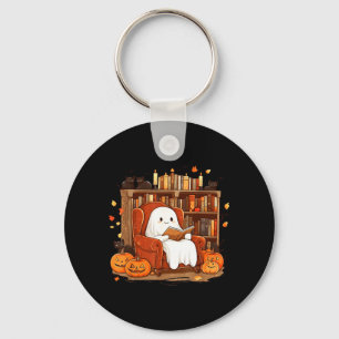 Chaveiro Fantasma Lendo Livro Com Gato Preto Fofura de Hall