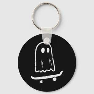 Chaveiro Fantasma No Skateboard Retro Halloween Costume Bo