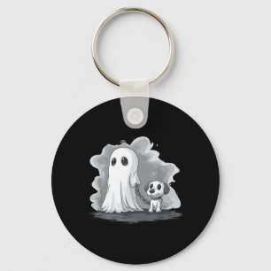 Chaveiro Fantasma segurando cachorrinho fantasia engraçada