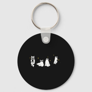 Chaveiro Fantasma segurando gato preto amantes de gatos eng