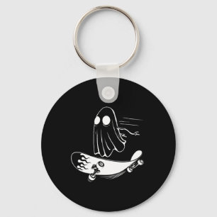 Chaveiro Fantasma Skateboard Skate engraçado Preguiçoso Dia