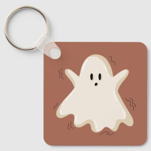 Chaveiro Fantasma Surpreso com Braços Levantados
