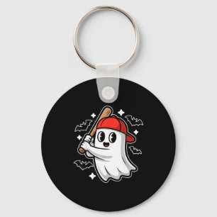 Chaveiro Fantasmagórico Fantasma de Halloween e Morcegos Tr