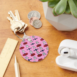 Chaveiro Fantasmas do Halloween, Morcegos e Jack o Lanterna