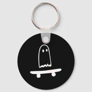 Chaveiro Fantasmas Skateboard Preguiçoso Fantasia de Hallow