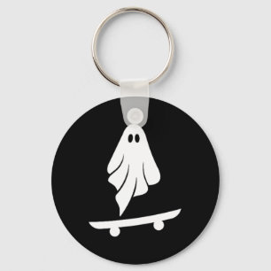 Chaveiro Fantasmas Skateboard Preguiçoso Roupa de Halloween