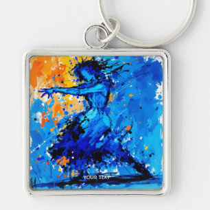 Chaveiro Fantasy Blue Orange Dancer