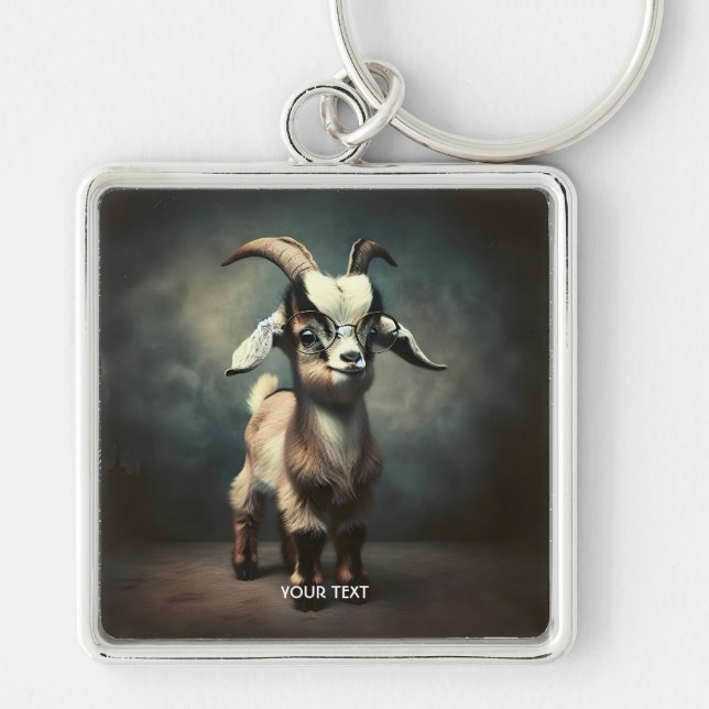 Chaveiro Fantasy Bonito Bebê Goat (Frente)