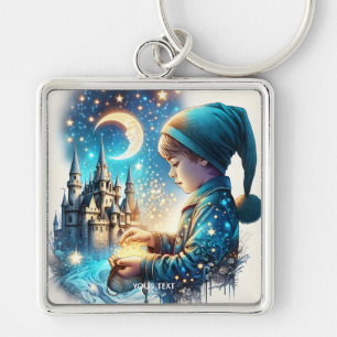 Chaveiro Fantasy Cuja Criança De Pijama Azul