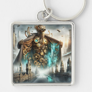 Chaveiro Fantasy Cute Bridge Steampunk Robot