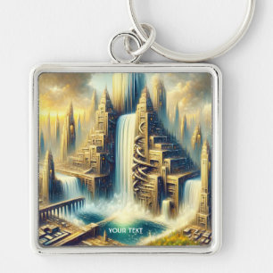 Chaveiro Fantasy Cute City Colossal Waterfall