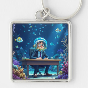 Chaveiro Fantasy Cute Clerk Underwater Helmet