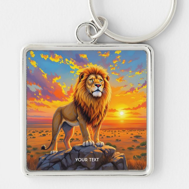 Chaveiro Fantasy Cute Desert Rock Lion (Frente)