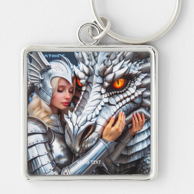 Chaveiro Fantasy Cute Female Dragon (Frente)