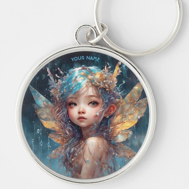Chaveiro Fantasy Cute Forest Rainy Fairy (Frente)