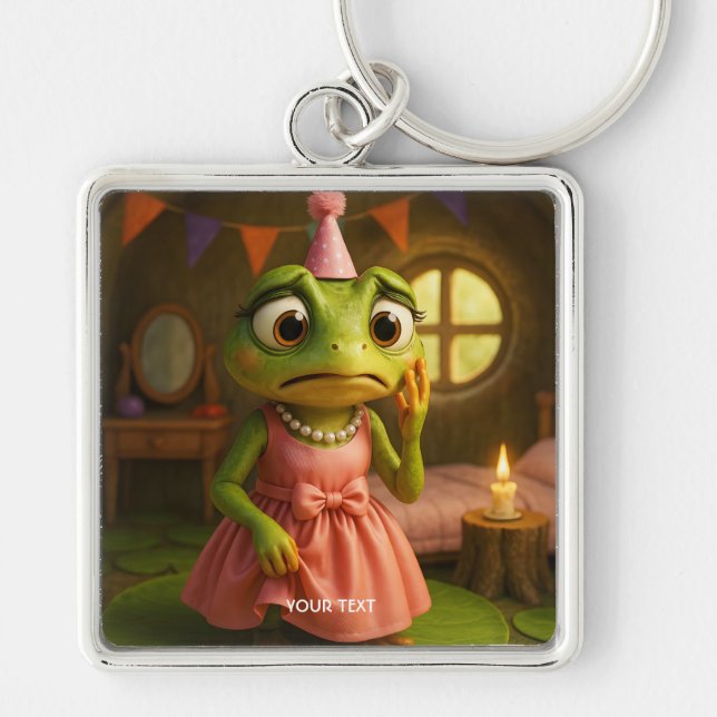 Chaveiro Fantasy Cute Frog Girl Party (Frente)