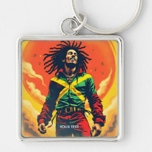 Chaveiro Fantasy Cute Jamaica Flag Sun