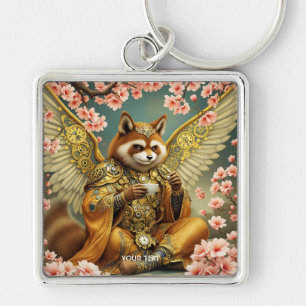 Chaveiro Fantasy Cute King Tanuki Tea